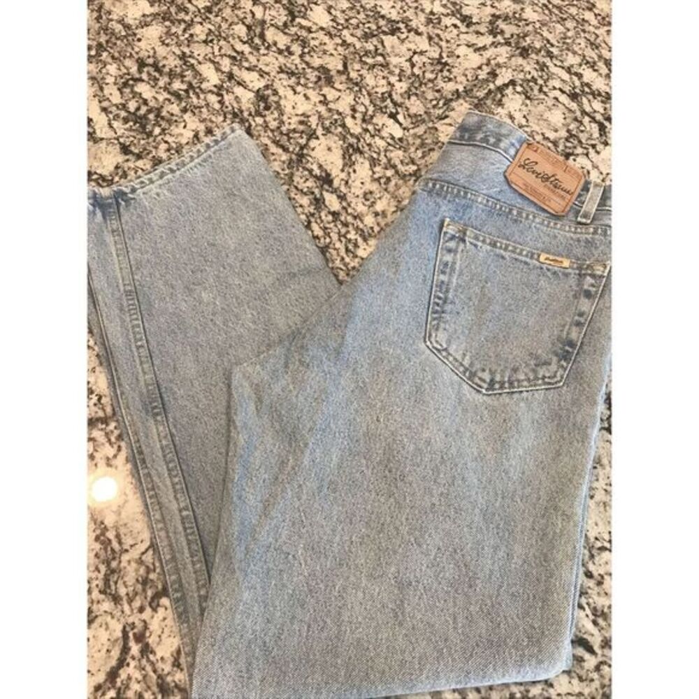 Distressed Levi's‎ Signature Mens  36x32 Regular Fit Straight Cut Blue Jeans